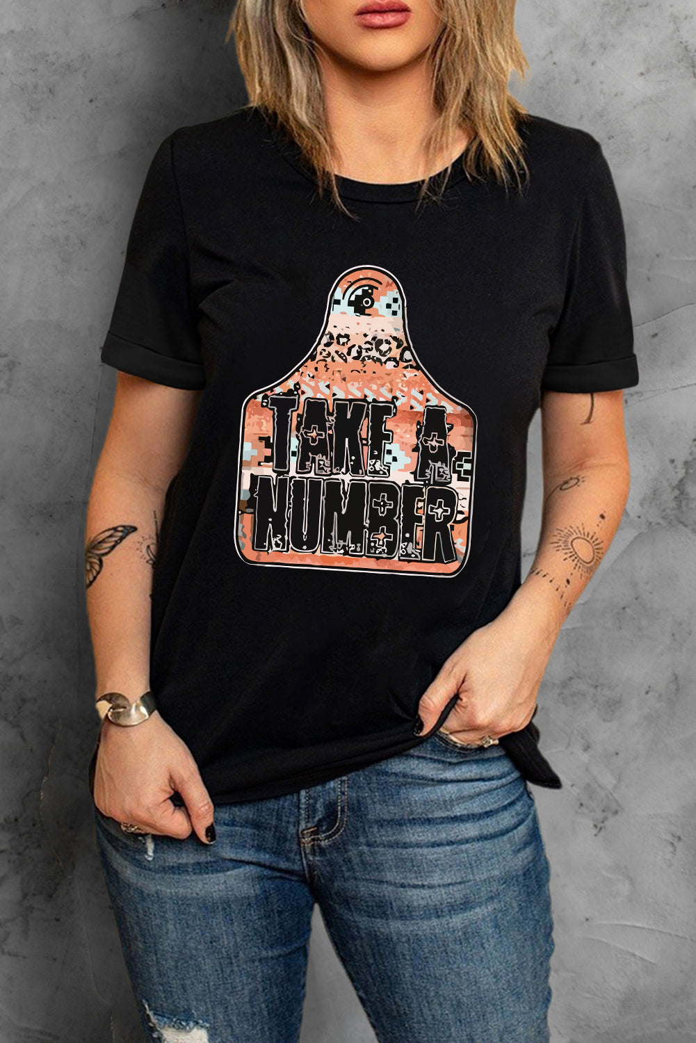 TAKE A NUMBER Graphic Tee